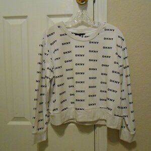 DKNY Cropped Motif Sweatshirt